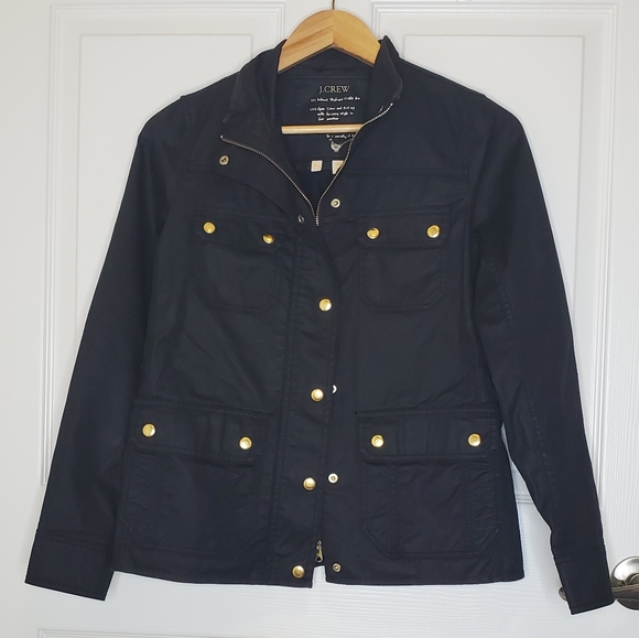 J.Crew Relaxed Boyfriend Field Jacket Black XS - Picture 2 of 4